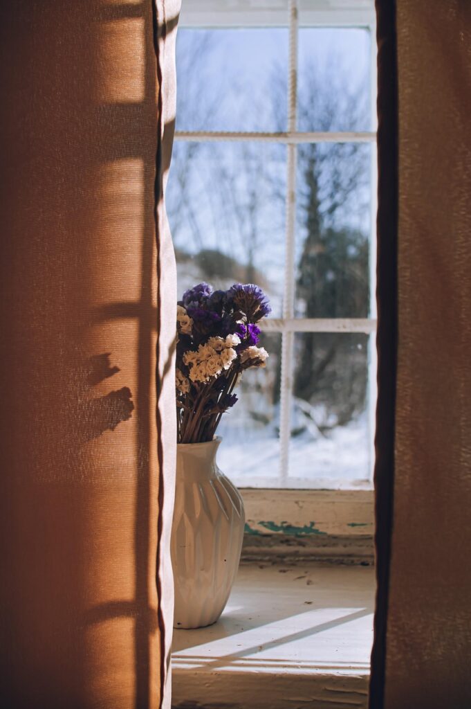 flowers, bouquet, flower background, flower wallpaper, beautiful flowers, window, dry, nature, winter
